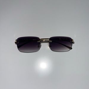 Dark Purple Rimless Sunglasses 💟